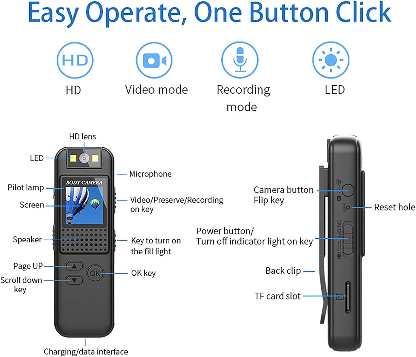 CS08 Body Camera for Law